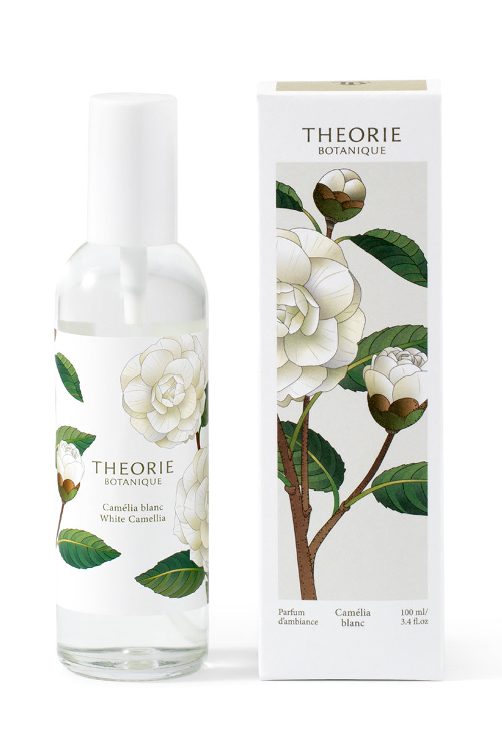 White Camellia Room Spray by Theorie Botanique | Maison garçonne bottle