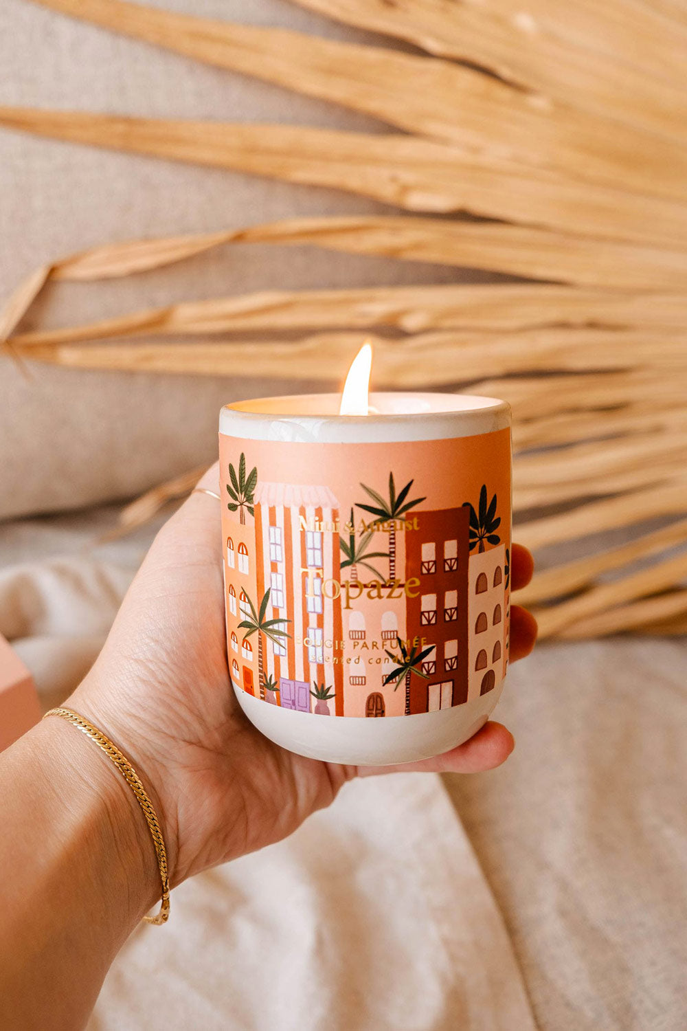 Topaze Reusable Candle | Maison garçonne hand