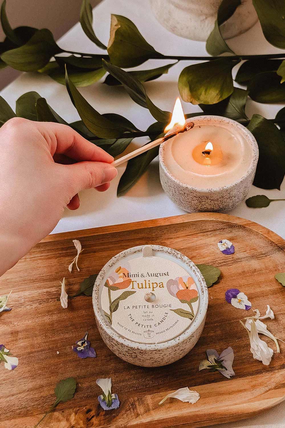 Tulipa Reusable Candle - 3 Options | Maison garçonne small lifestyle