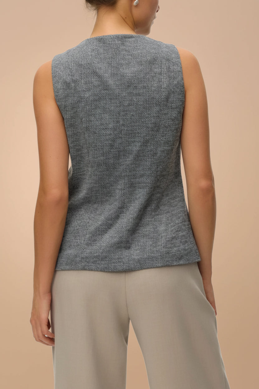Vellore Grey | Tailored Buttoned Vest