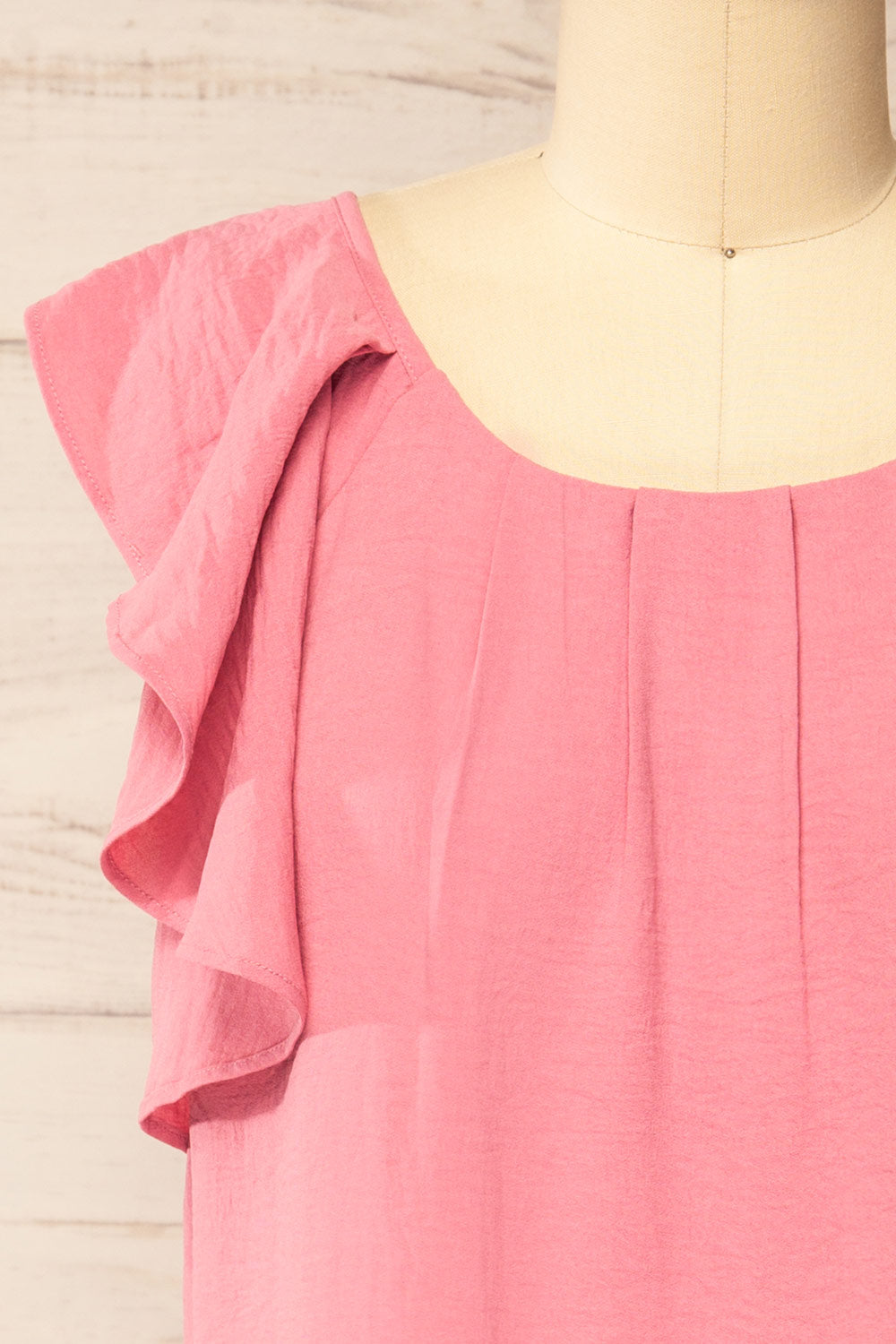 Aaron Pink Straight Short Dress | La petite garçonne front