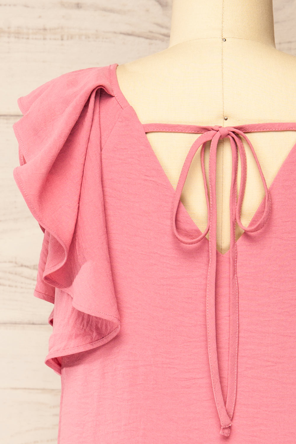 Aaron Pink Straight Short Dress | La petite garçonne back