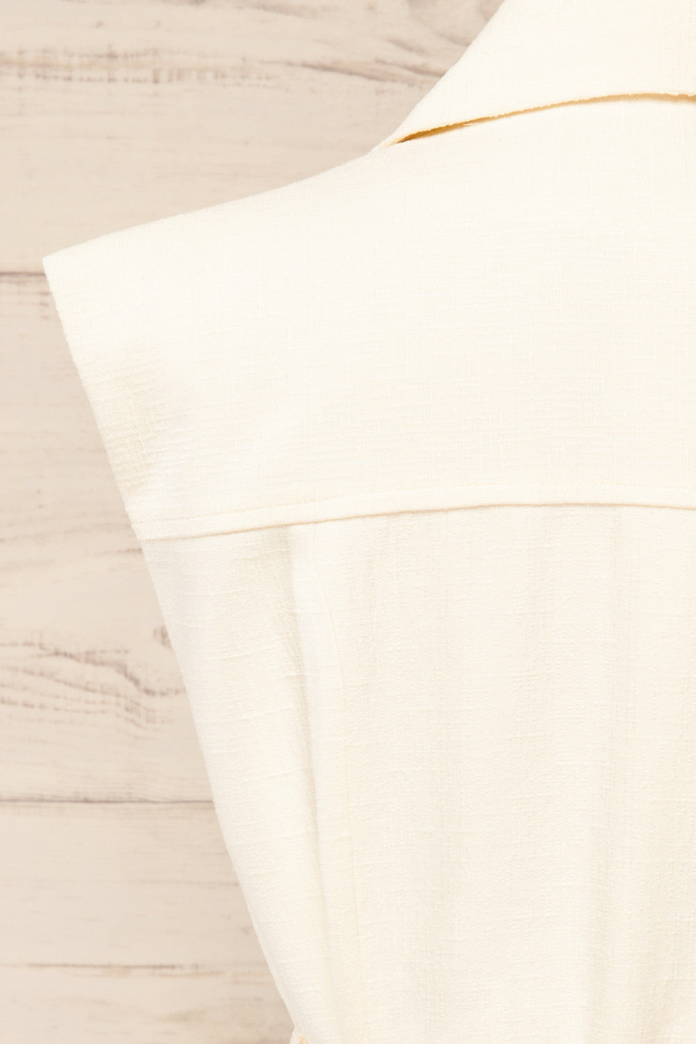 Abbotsford White Sleeveless Tweed Blazer Dress | La petite garçonne back