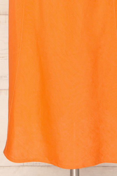 Acapulco Long Orange A-Line Dress | La petite garçonne bottom