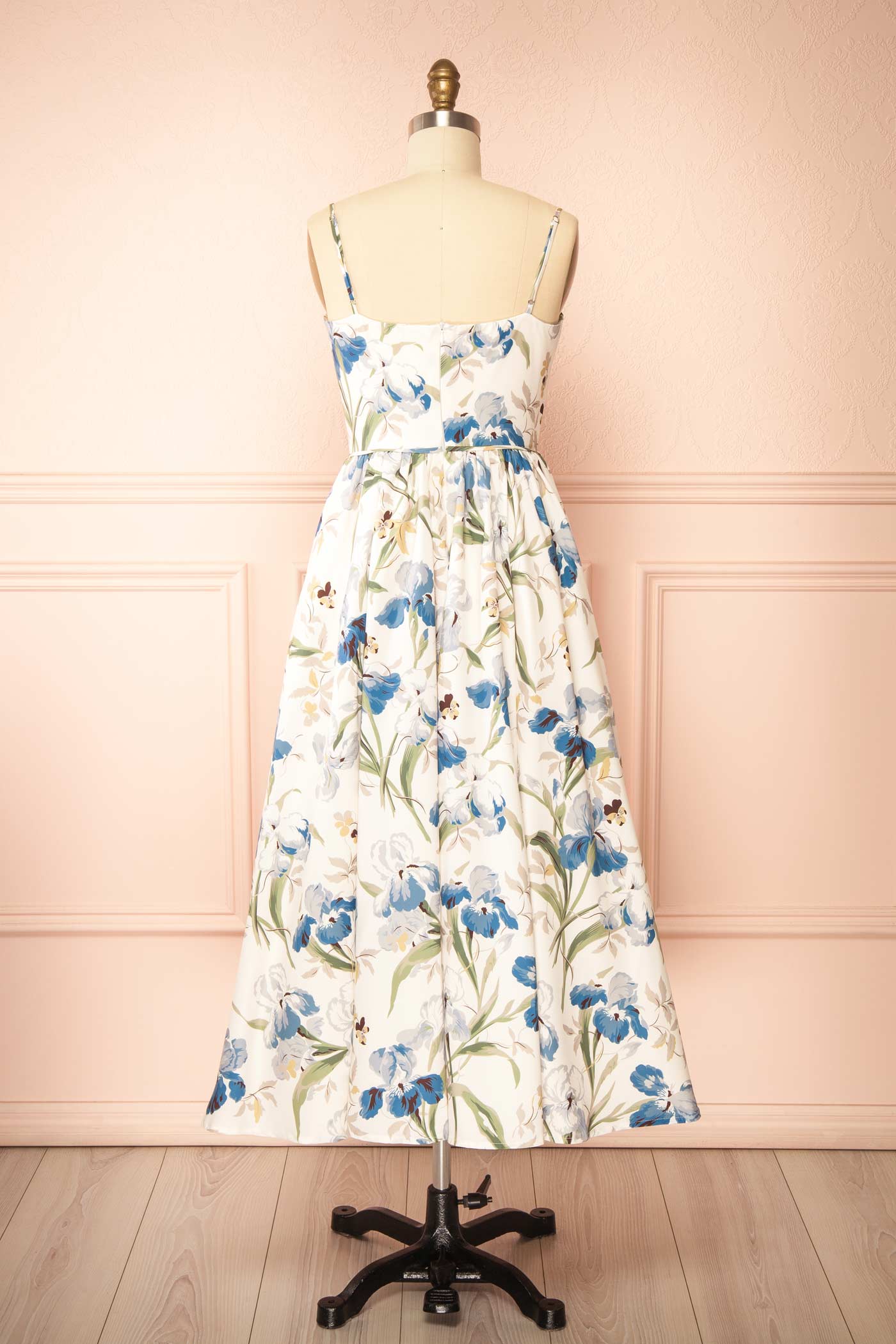 Adalice Floral A-Line Midi Dress | Boutique 1861 back view