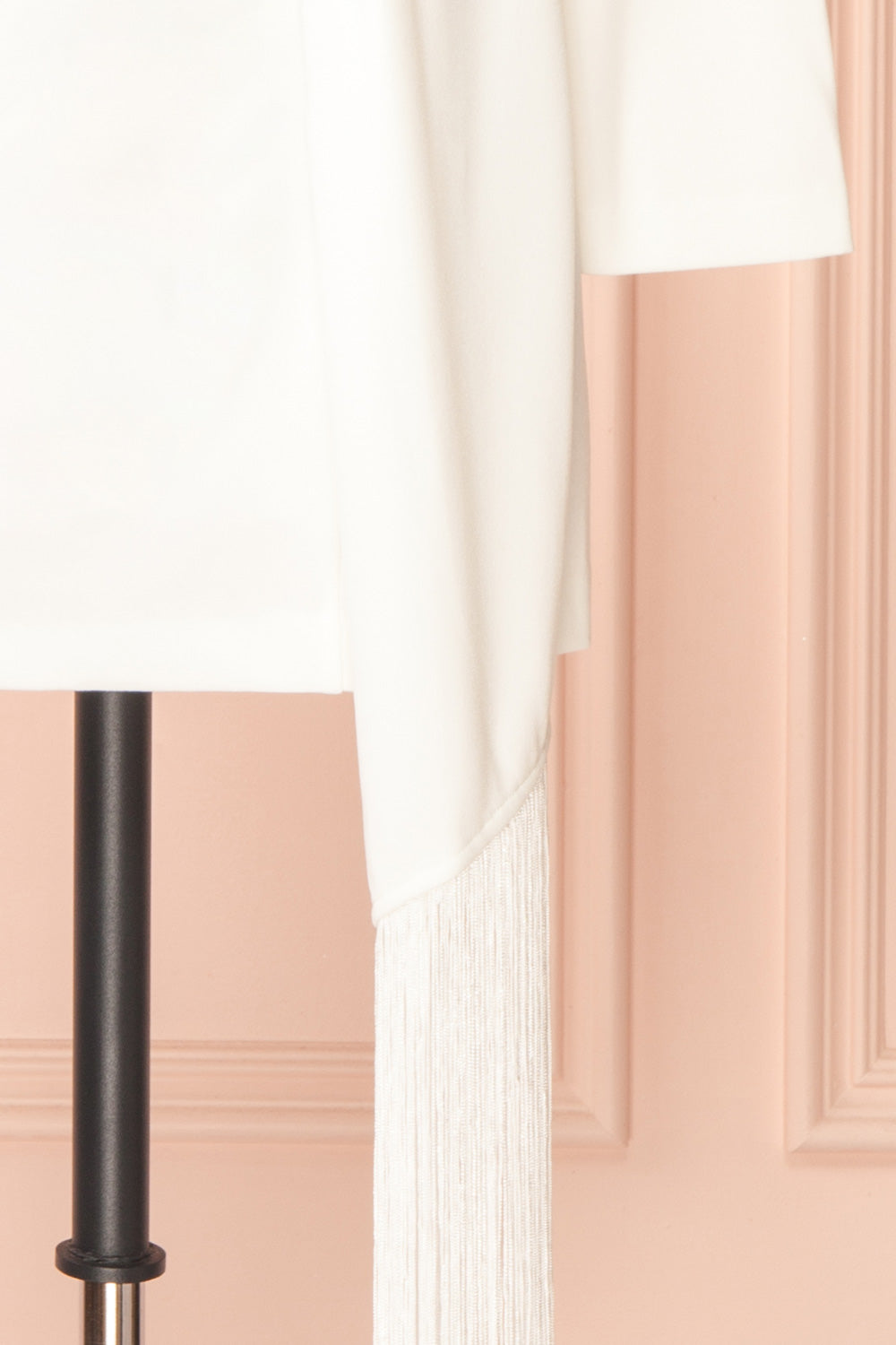 Adenia Short White Long-Sleeved Dress | Boudoir 1861 bottom