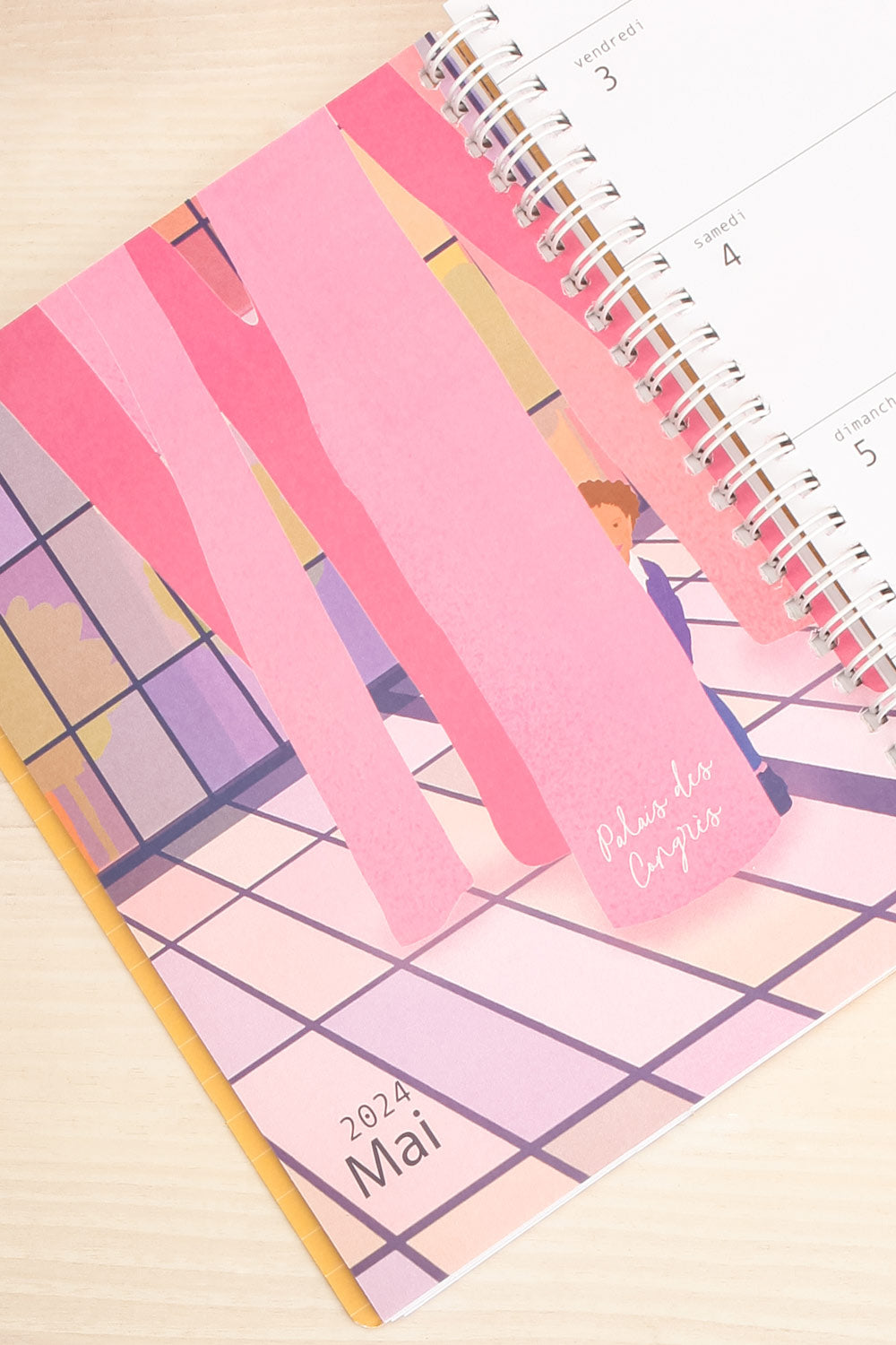 Montreal 2024 Yearly Planner | Maison garçonne open close-up