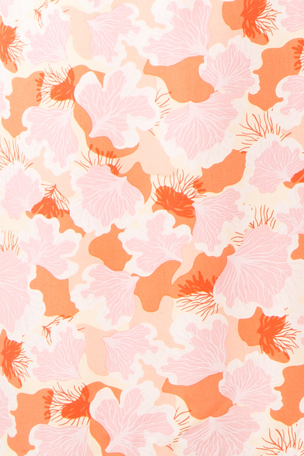 Aghasti Short Pink Floral Wrap Dress | Boutique 1861 fabric