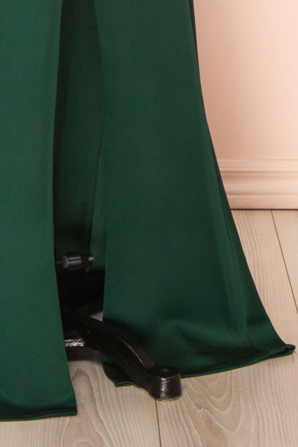 Ailsa Green Strapless Gown w/ High Slit | Boutique 1861 bottom