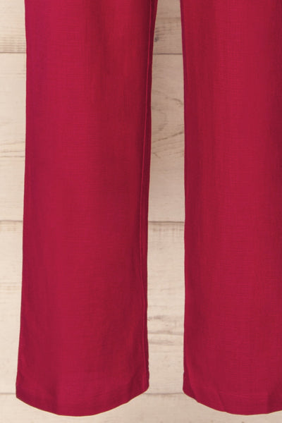 Aisling Red Loose Fitting Jumpsuit w/ Belt | La petite garçonne bottom