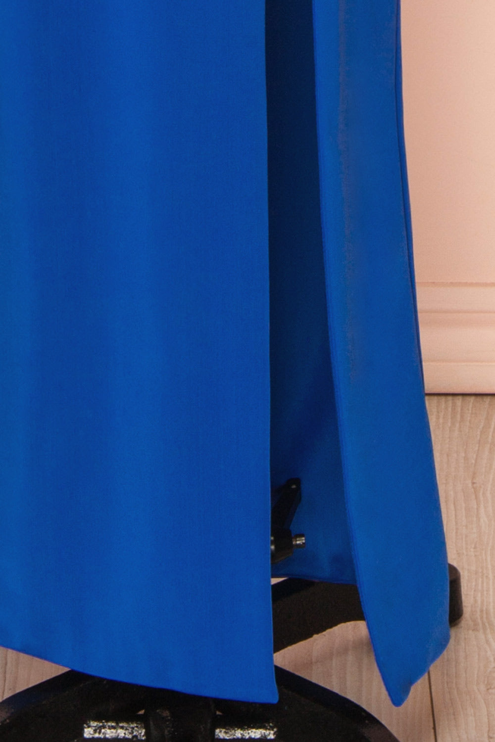 Alba Blue Maxi Dress w/ Deep V-Neckline | Boutique 1861 bottom