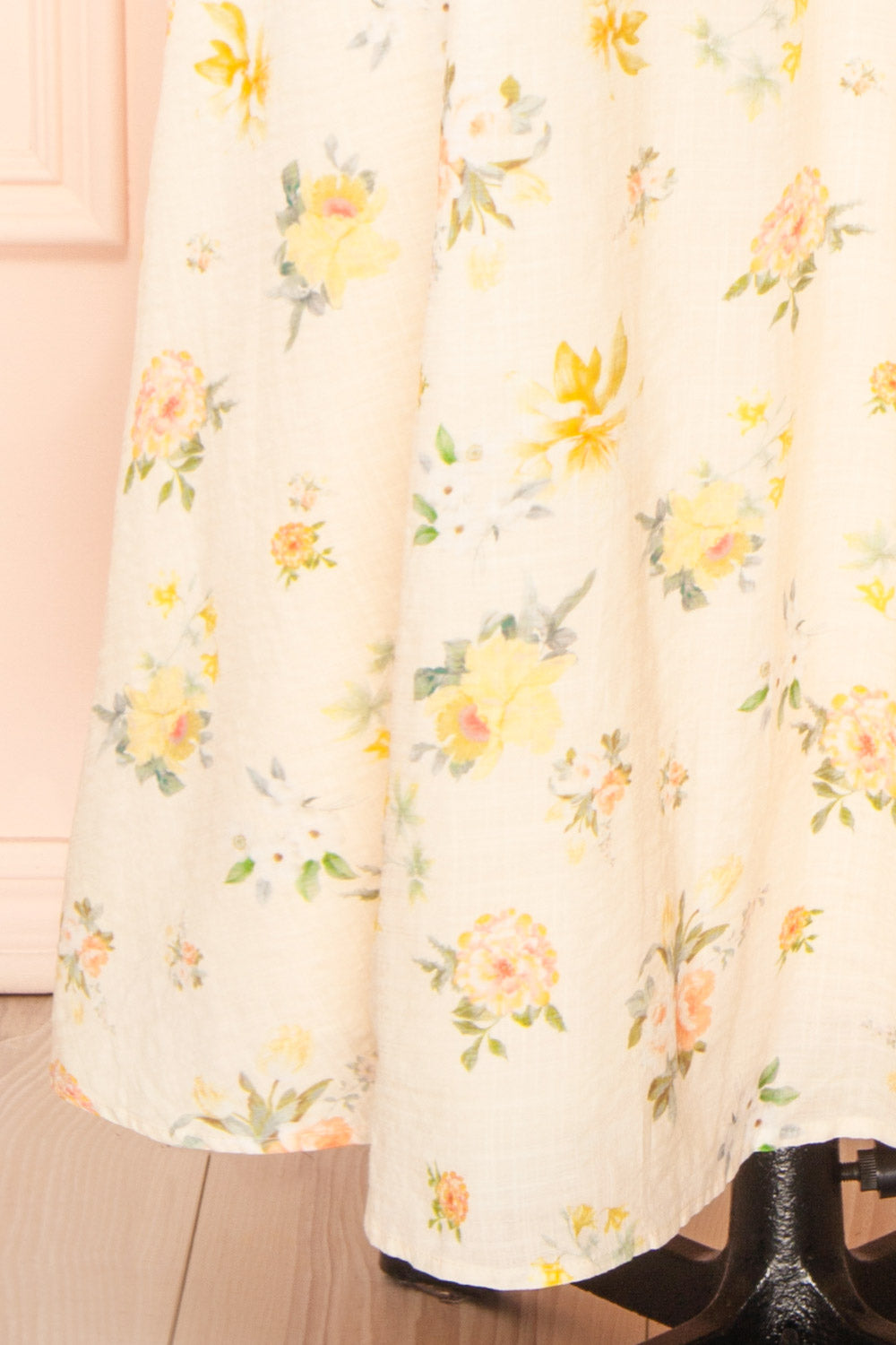 Albanne Maxi Floral Dress with Bow Straps | Boutique 1861 bottom