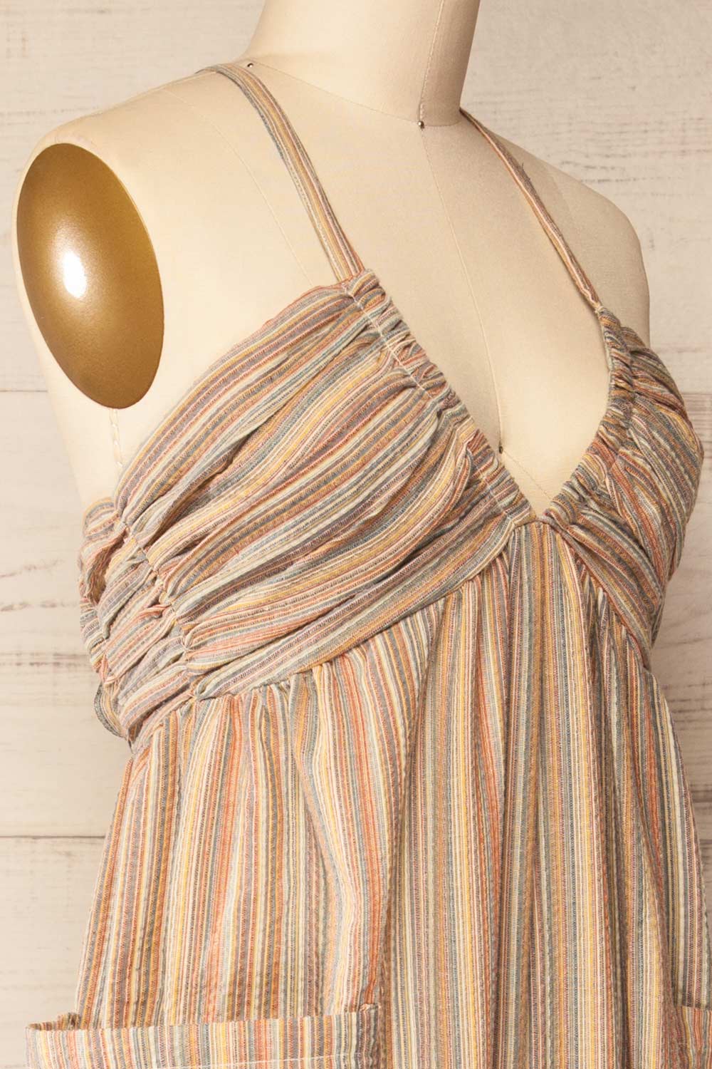 Alep Multicolor Striped Jumpsuit | La petite garçonne side