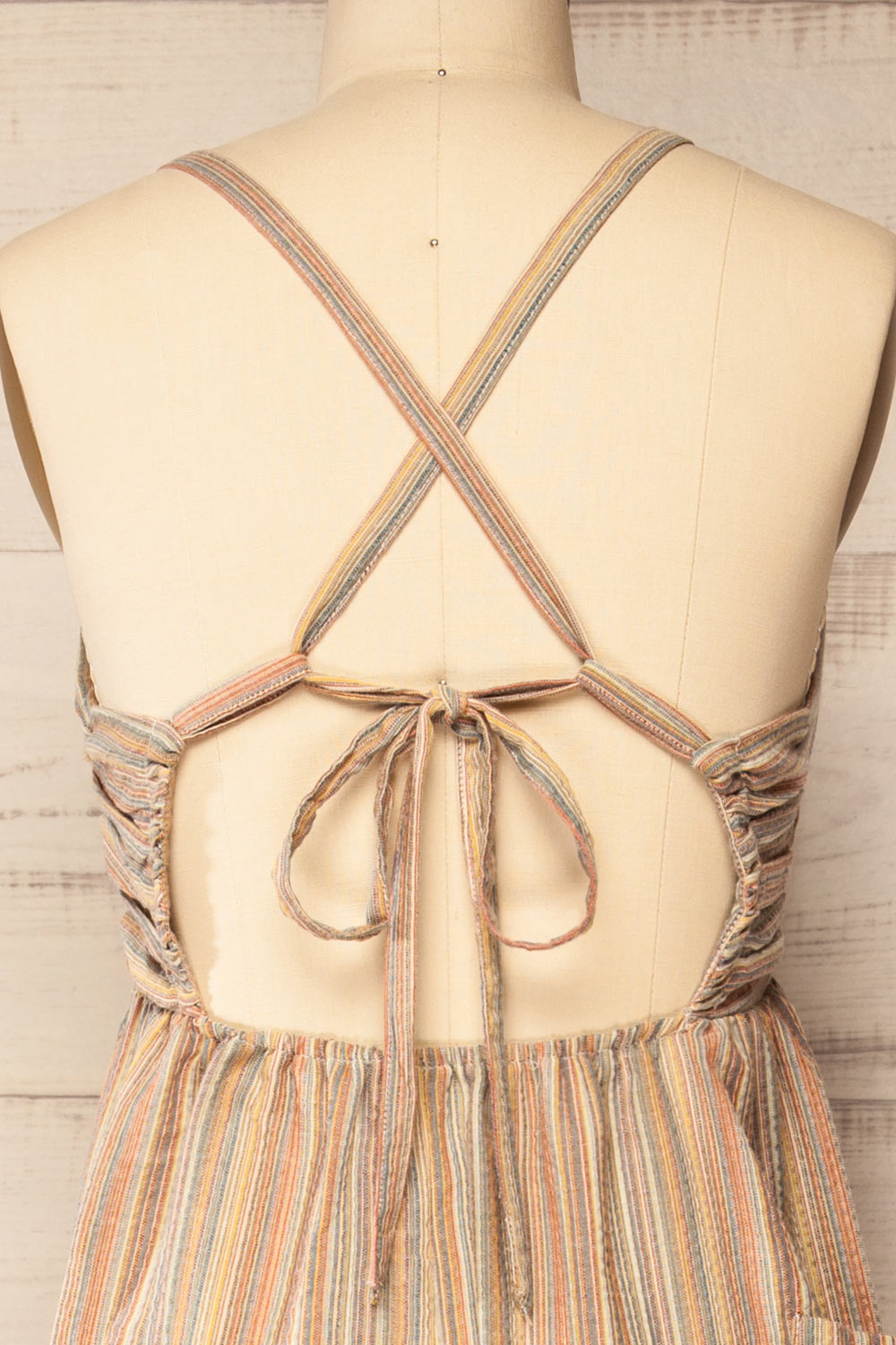 Alep Multicolor Striped Jumpsuit | La petite garçonne back