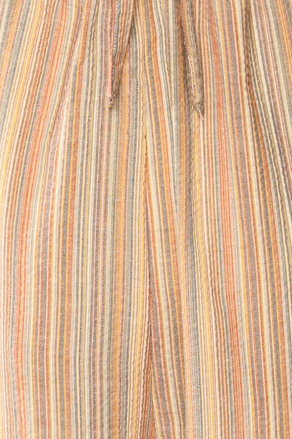 Alep Multicolor Striped Jumpsuit | La petite garçonne fabric