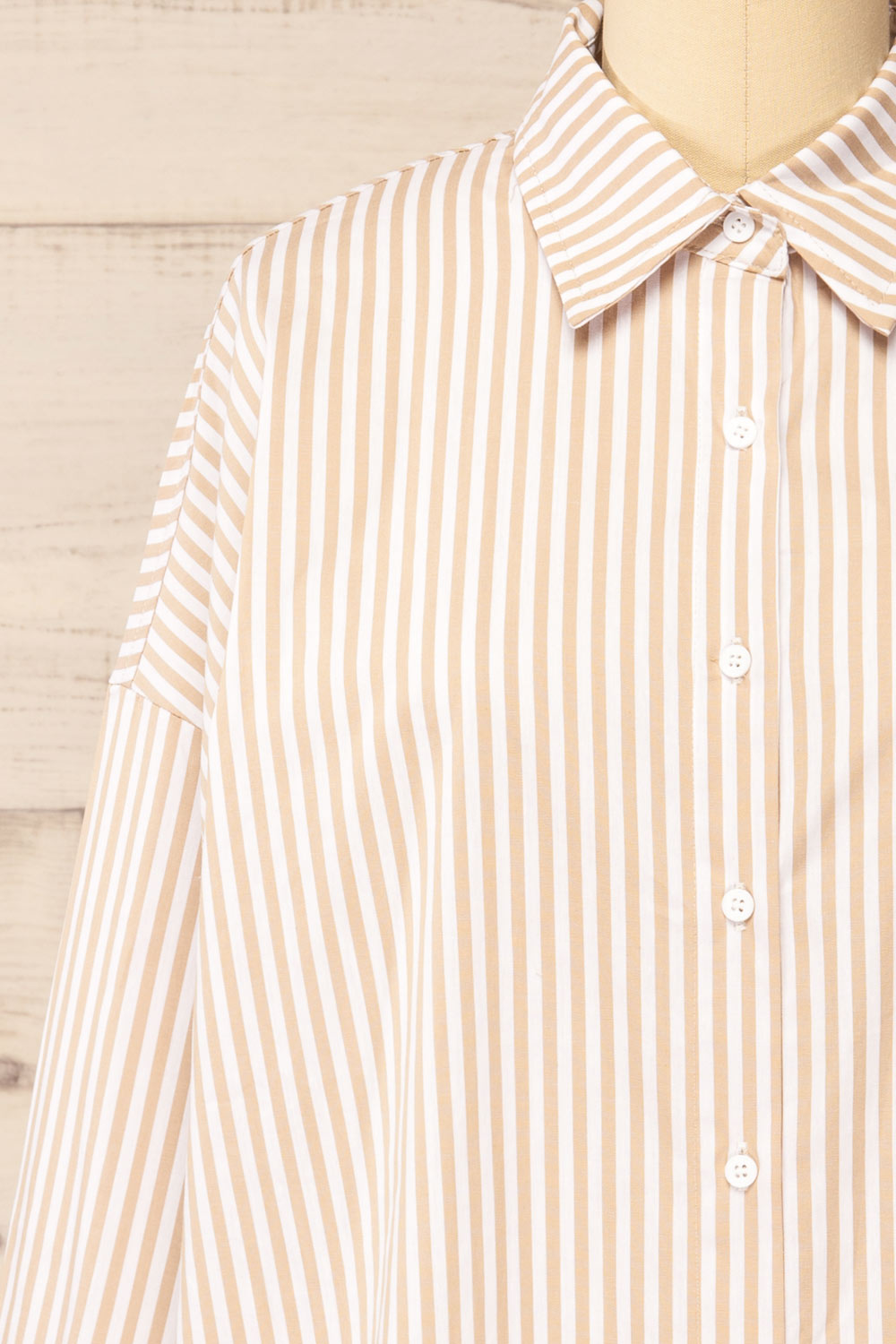 Alistaire Oversized Striped Shirt Dress | La petite garçonne front