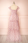 Althea Tiered Floral Maxi Dress | Boutique 1861 back view