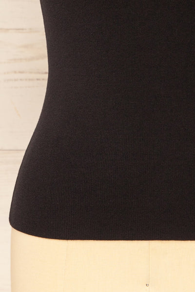 Altrincham Black Halter Neck Knit Top | La petite garçonne bottom