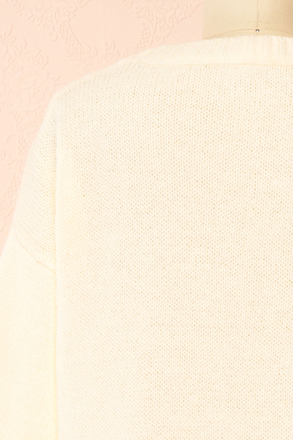 Alvina Ivory Knit Sweater with Heart-Shaped Cherries | Boutique 1861 back