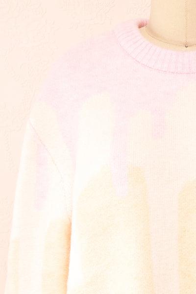 Amapola Drip Pattern Knit Sweater | Boutique 1861 front close-up