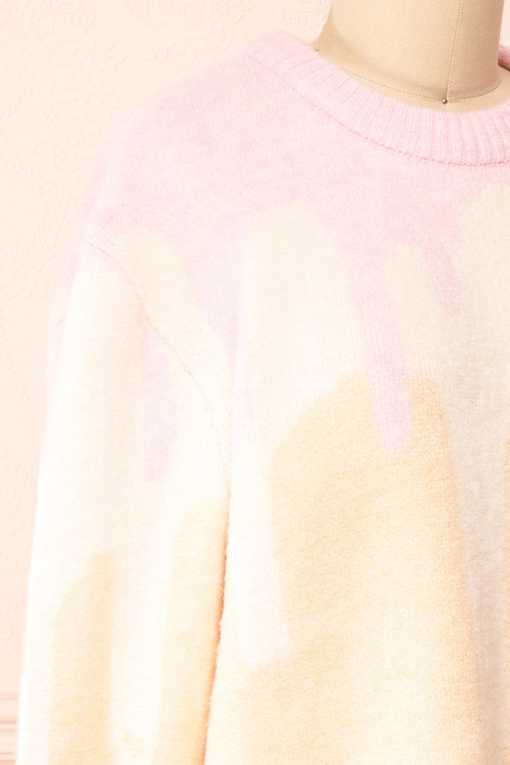 Amapola Drip Pattern Knit Sweater | Boutique 1861 side close-up