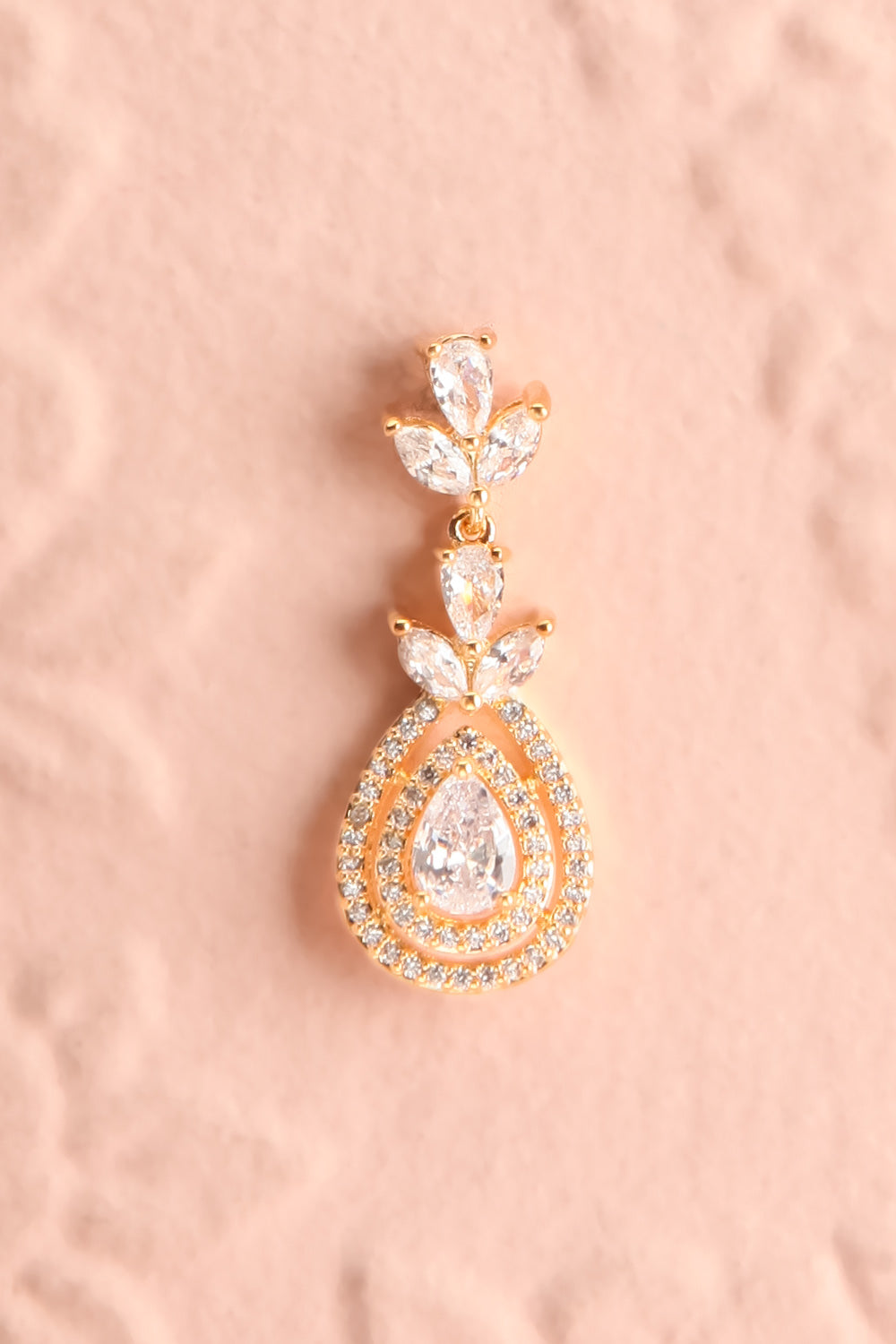Amatsubu Crystal Pendant Earrings | Boudoir 1861 close-up