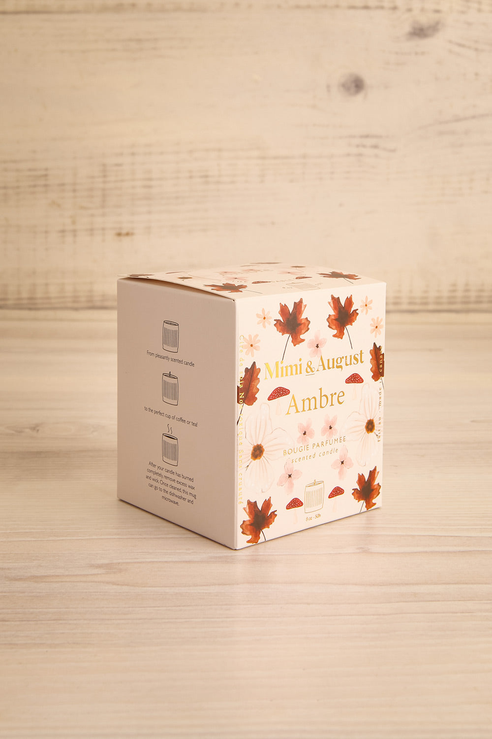 Ambre Candle - 2 Options | Maison garçonne box side