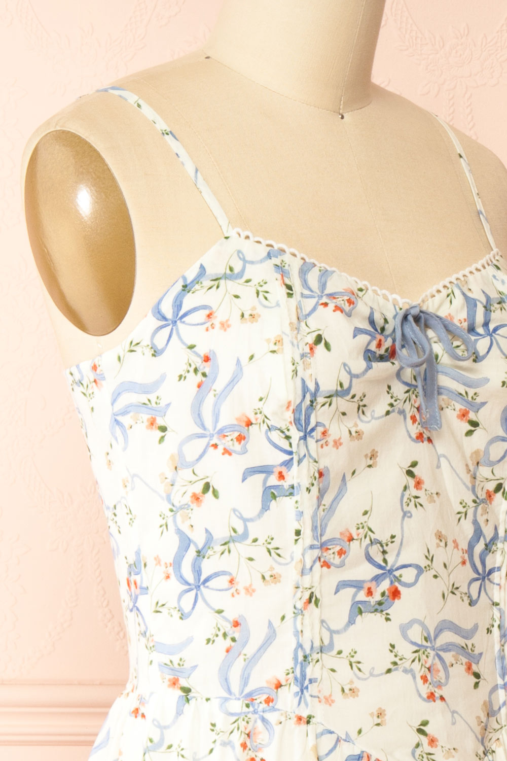 Ambrosia Long A-Line Floral Dress | Boutique 1861 side