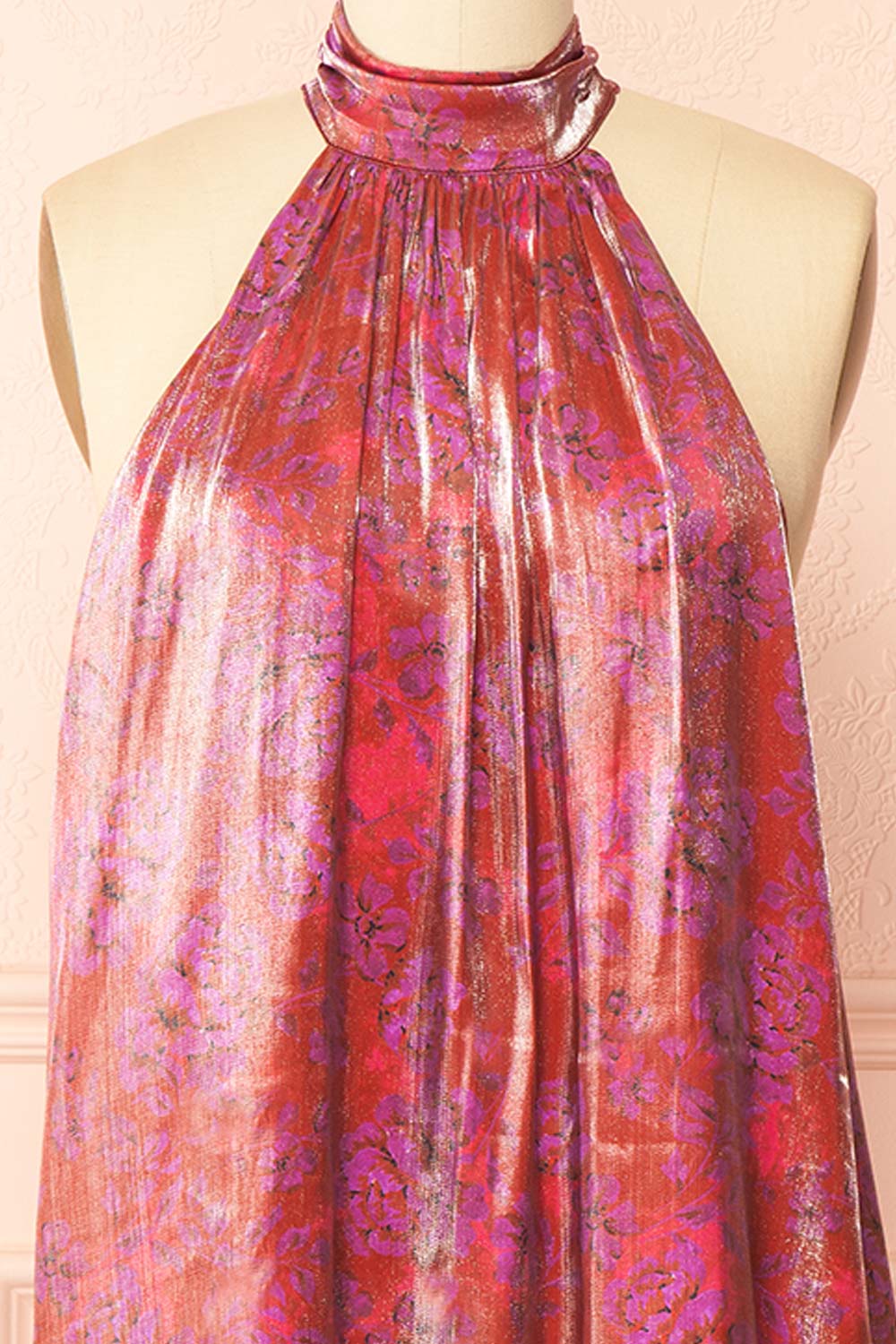 Analeia | Robe Courte Licou Chatoyante