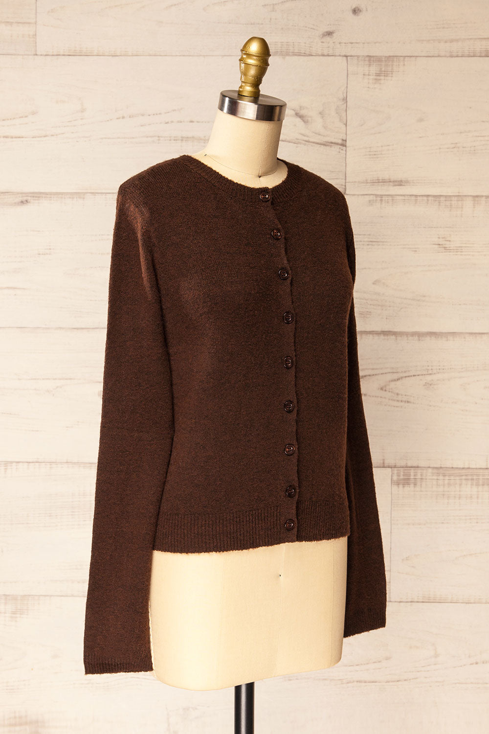 Andenes Brun | Cardigan Boutonné