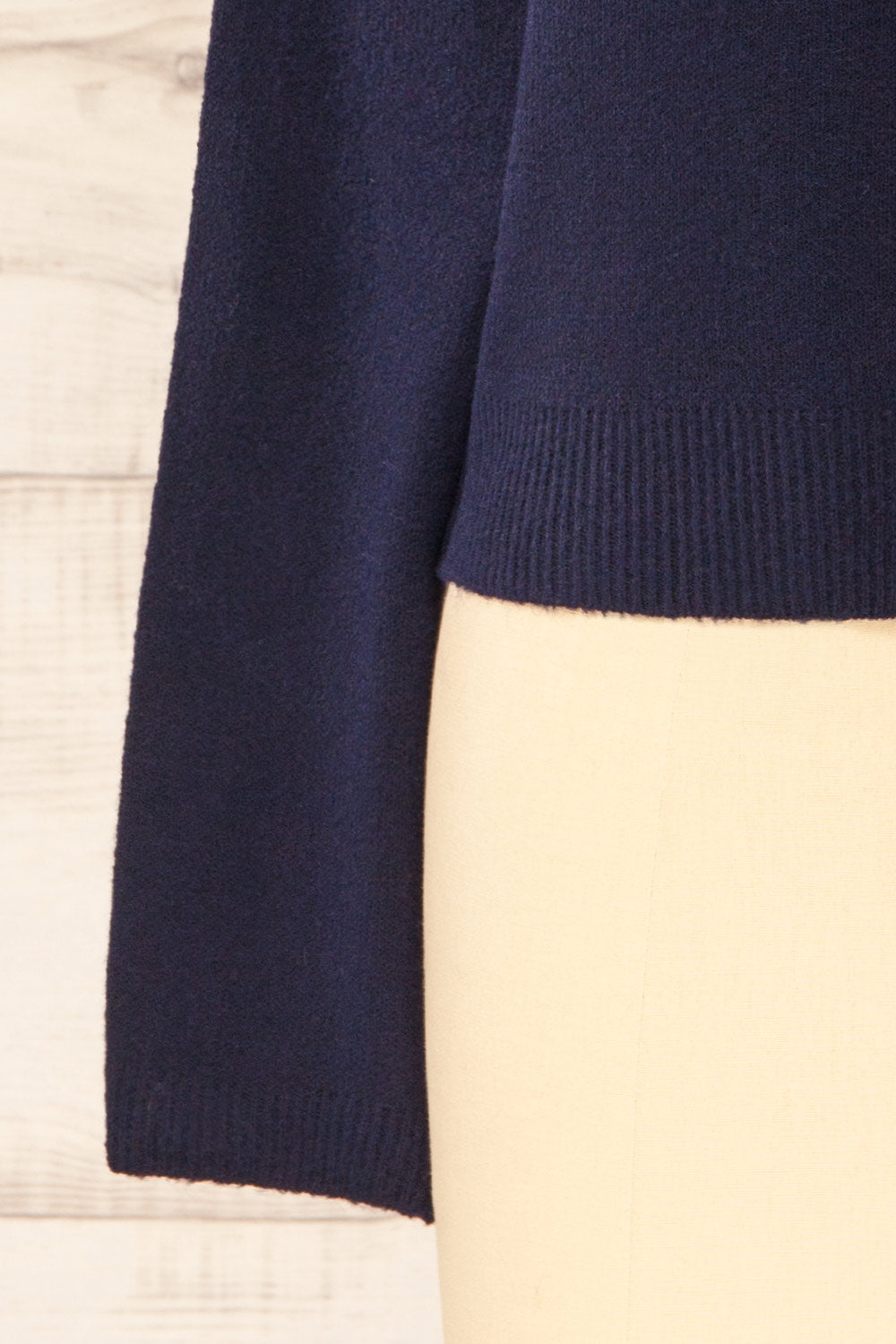 Andenes Navy Buttoned-Up Cardigan | La petite garçonne bottom
