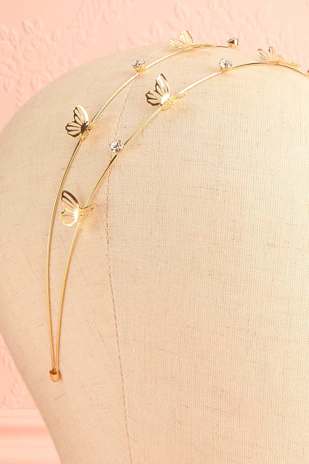 Apheleia | Golden Headband w/ Butterflies