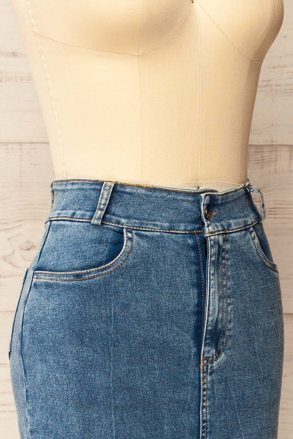 Ardmore Long Denim Skirt | La petite garçonne side