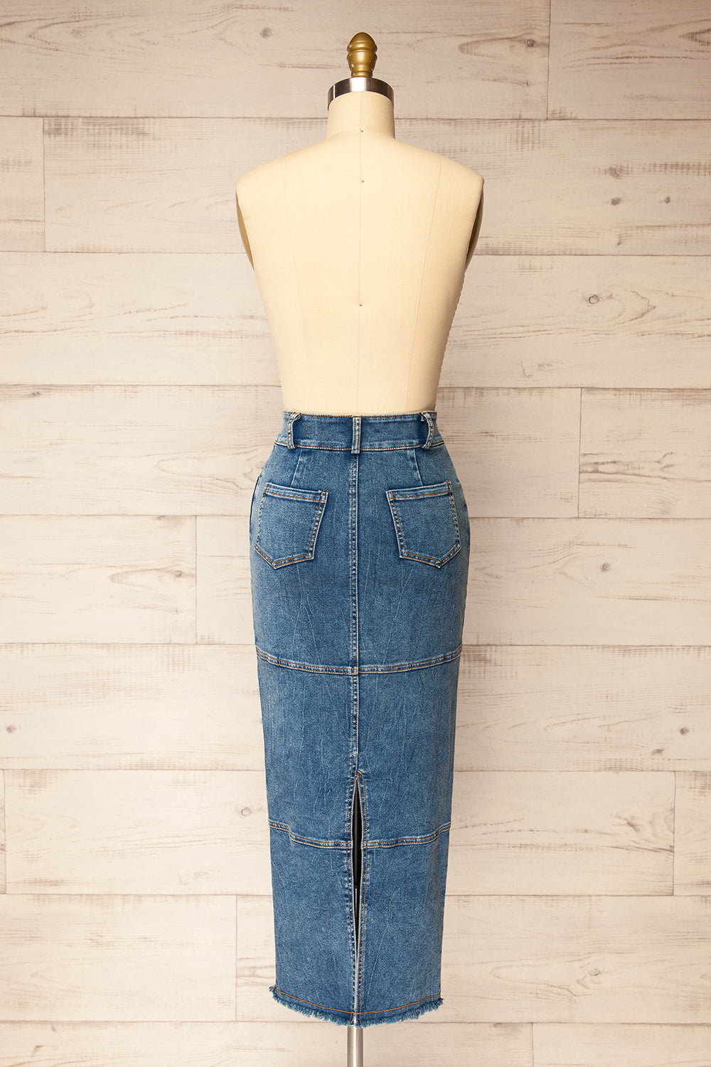 Ardmore Long Denim Skirt | La petite garçonne back view