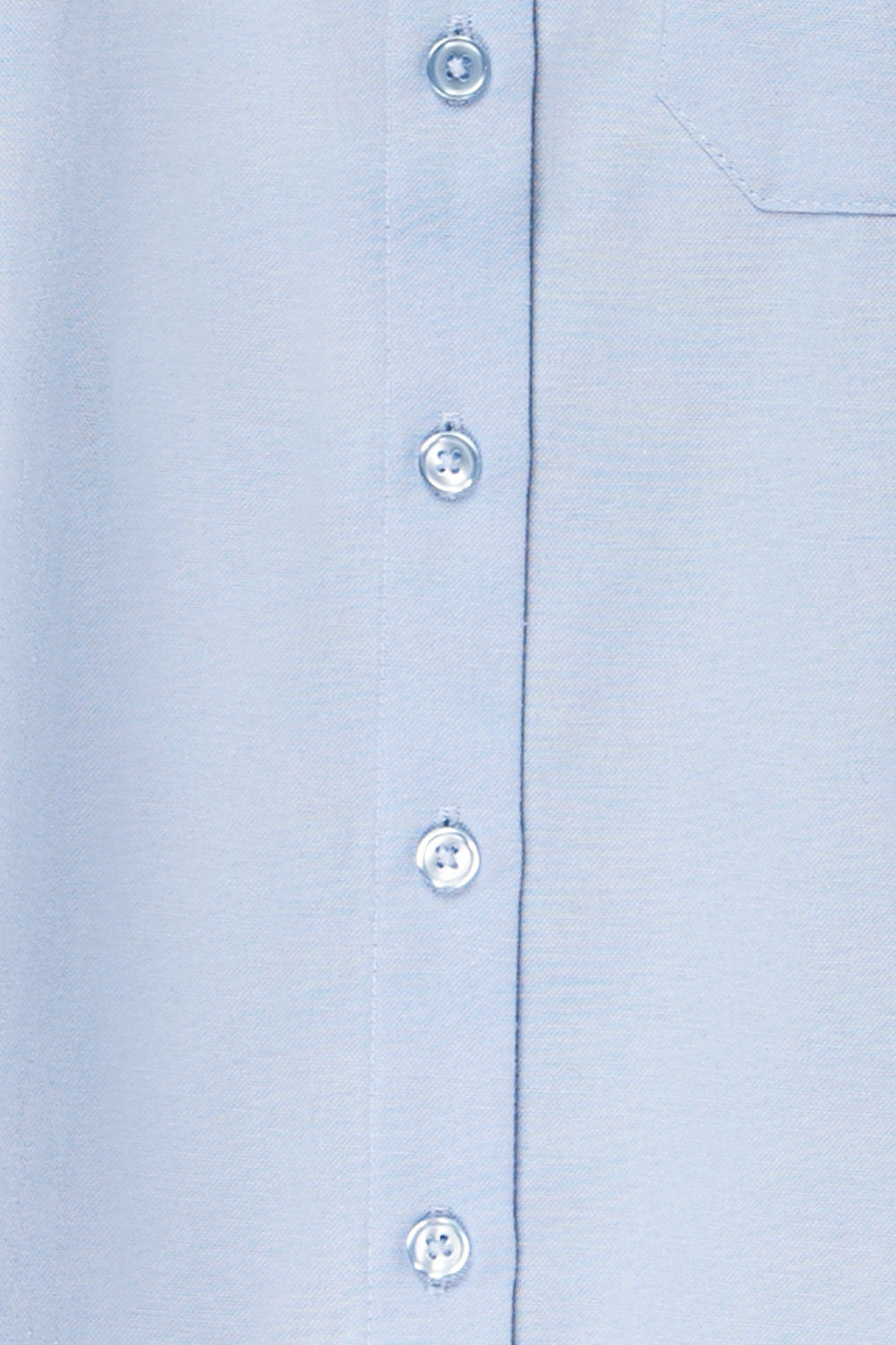Arezzo Blue Button-Up Shirt | La petite garçonne fabric
