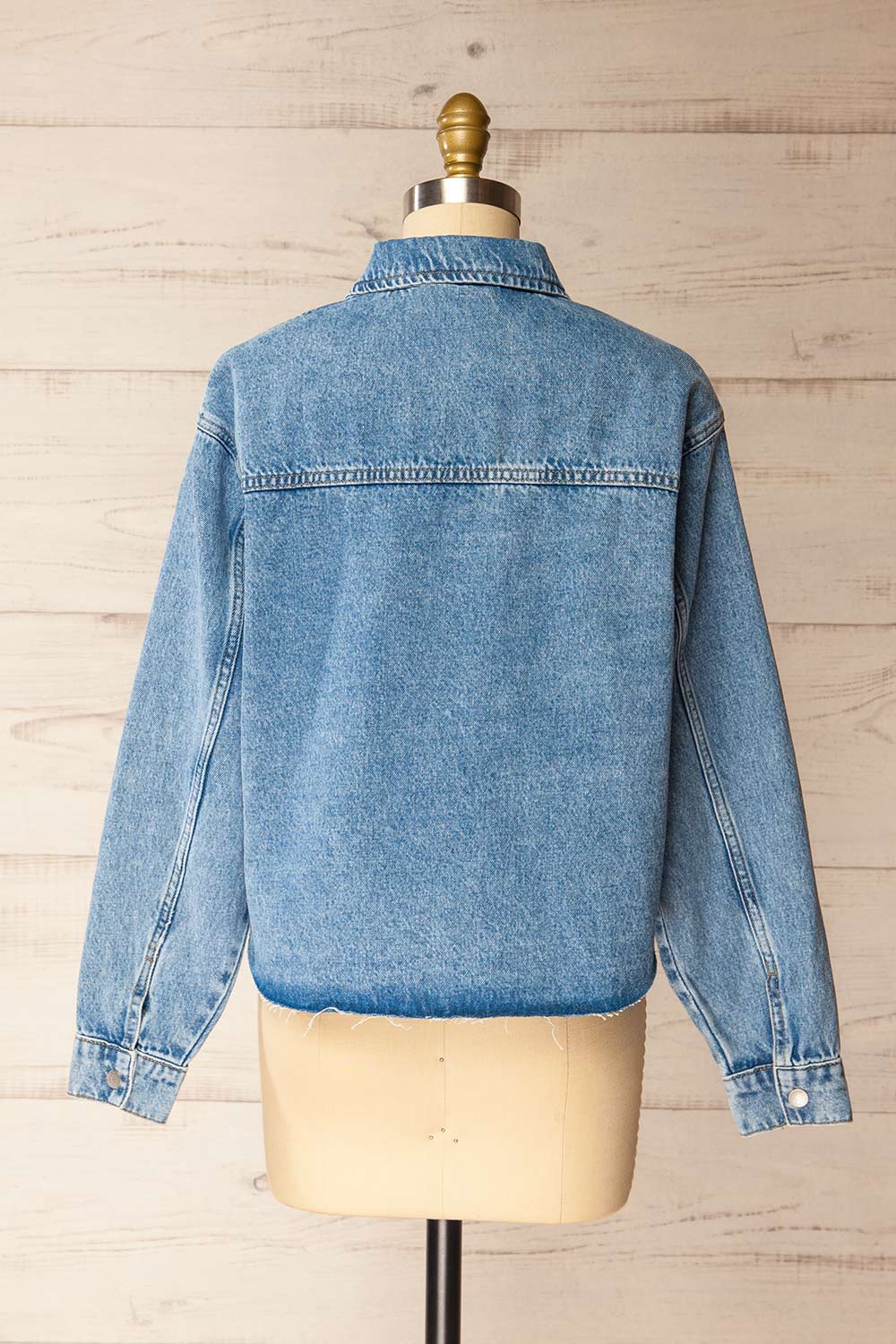 Argenta Oversized Denim Shirt | La petite garçonne back view