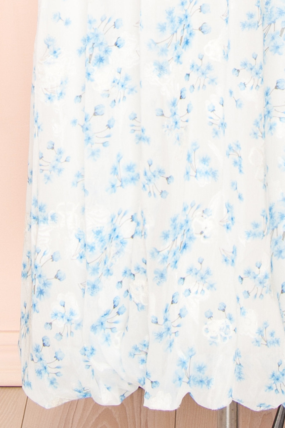 Arianette Long Floral Dress w/ Balloon Skirt | Boutique 1861 bottom