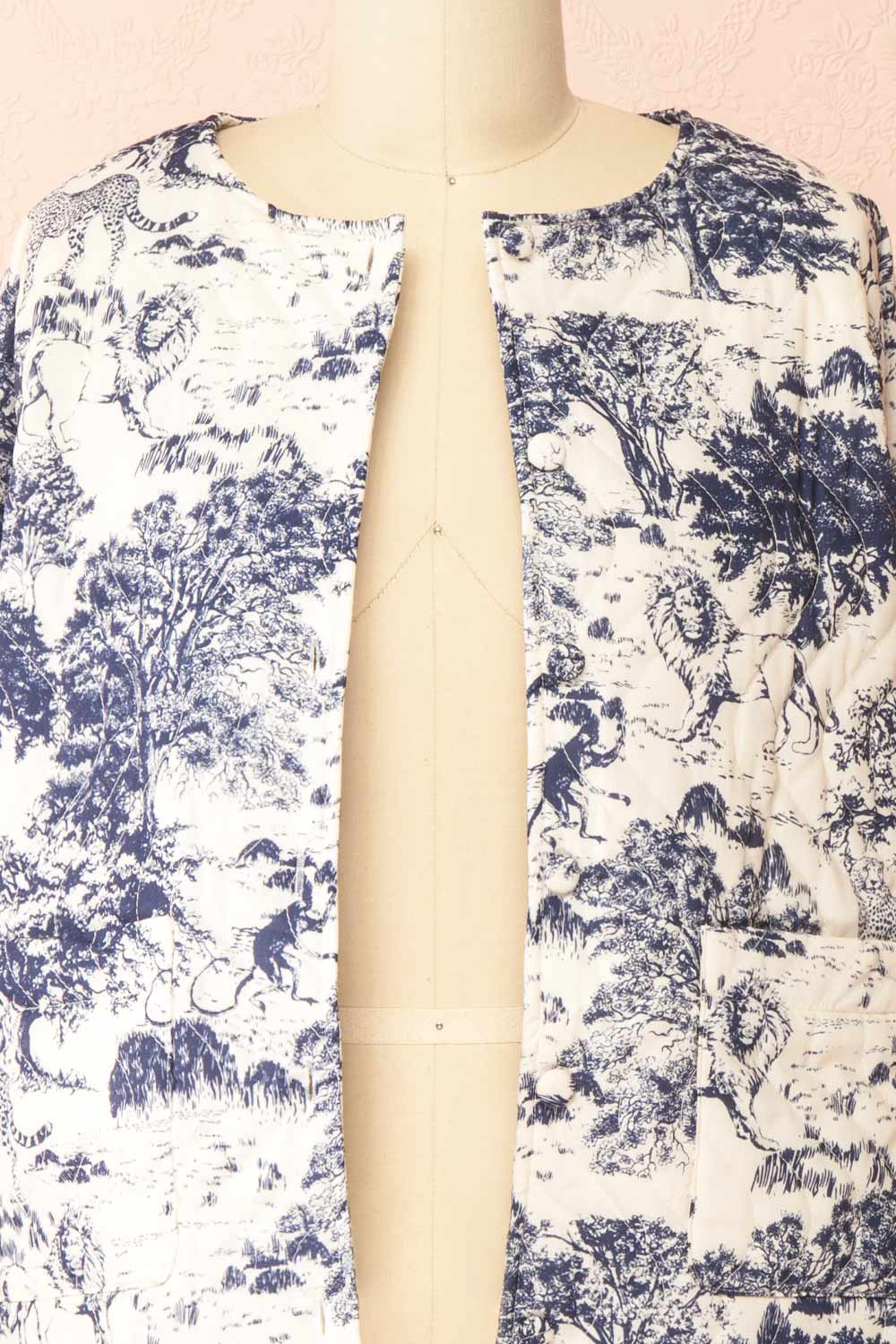 Armelle French Toile Quilted Jacket | Boutique 1861 open