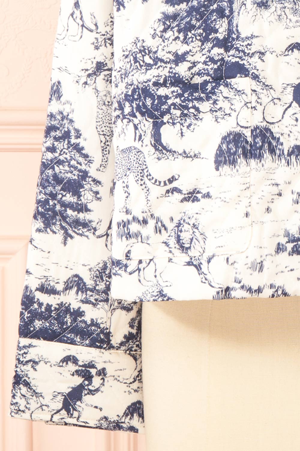 Armelle French Toile Quilted Jacket | Boutique 1861 bottom
