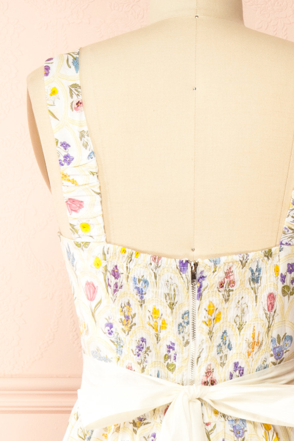 Arthemis Maxi Floral Dress with Belt | Boutique 1861 back