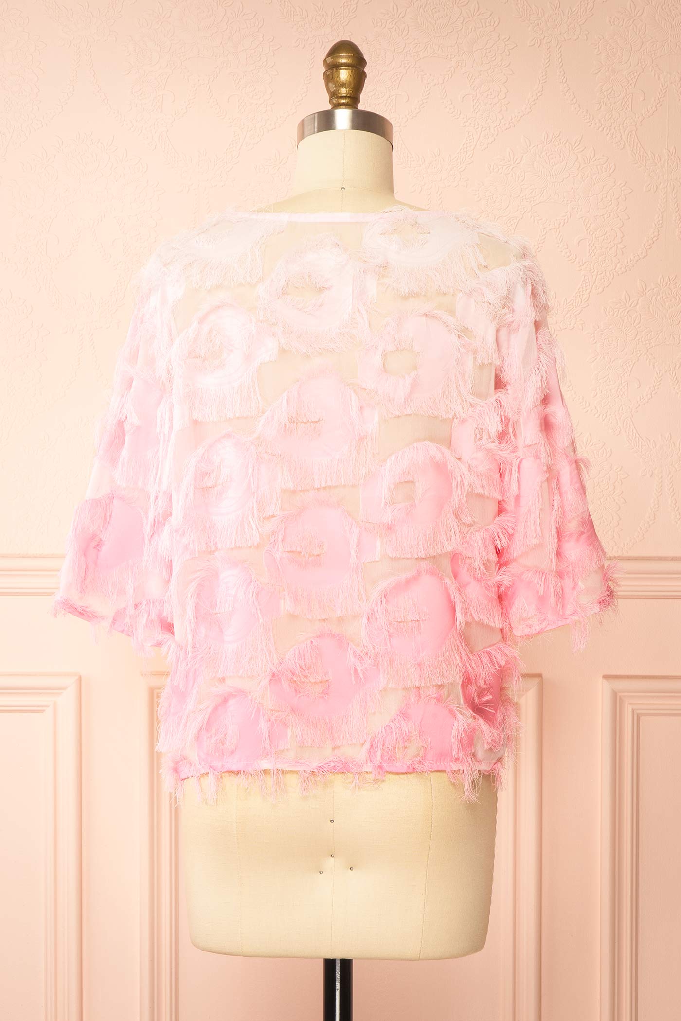 Astralia Pink Top with 3D Texture | Boutique 1861 back