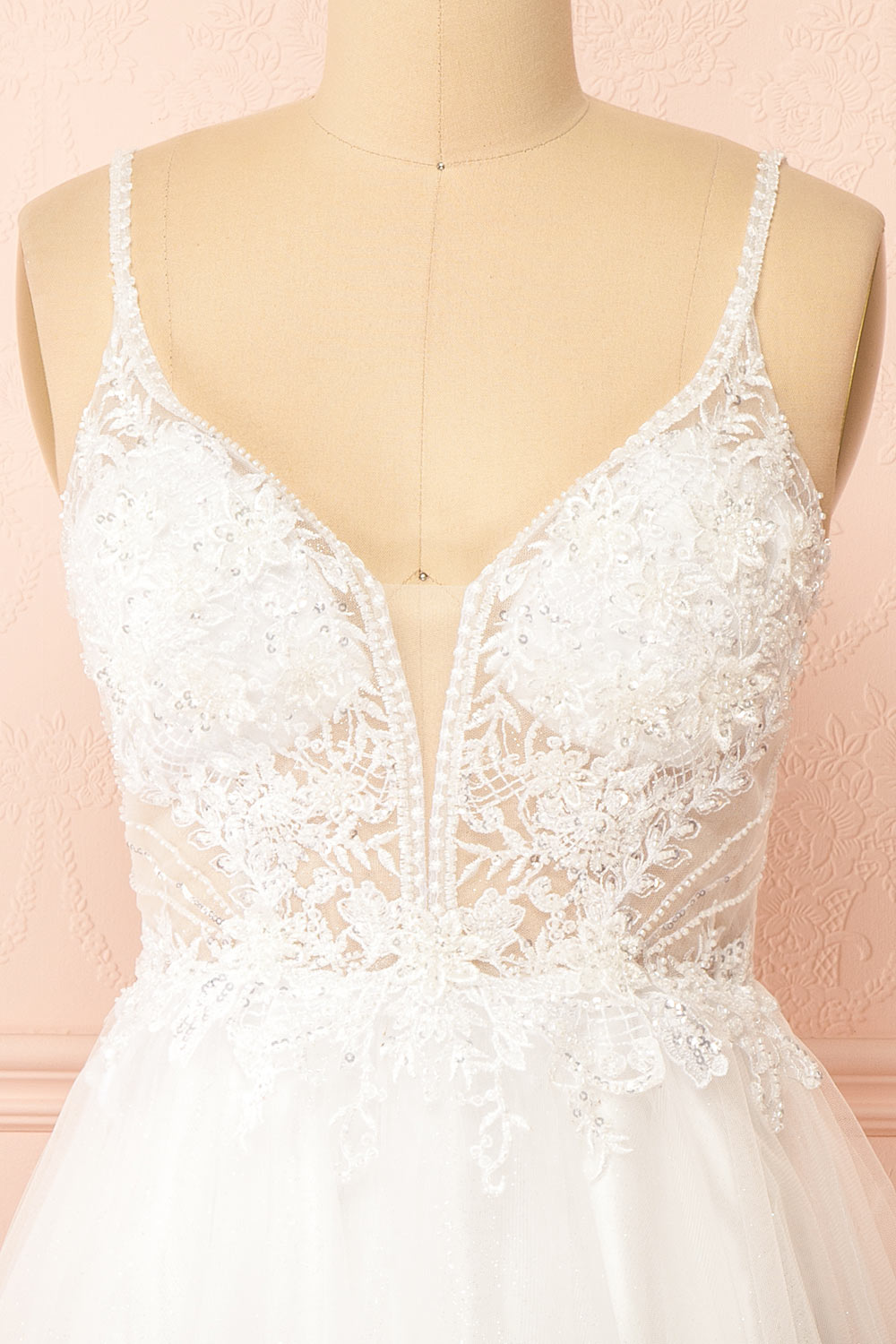 Astranova Layered Tulle Gown w/ Lace | Boudoir 1861 front