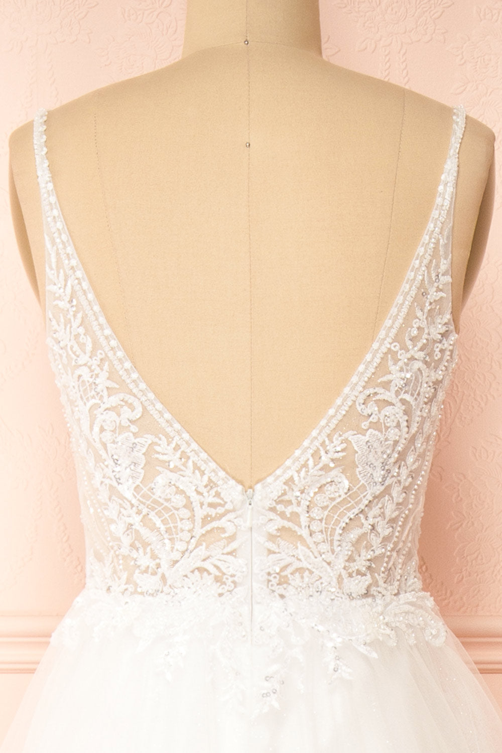 Astranova Layered Tulle Gown w/ Lace | Boudoir 1861 back