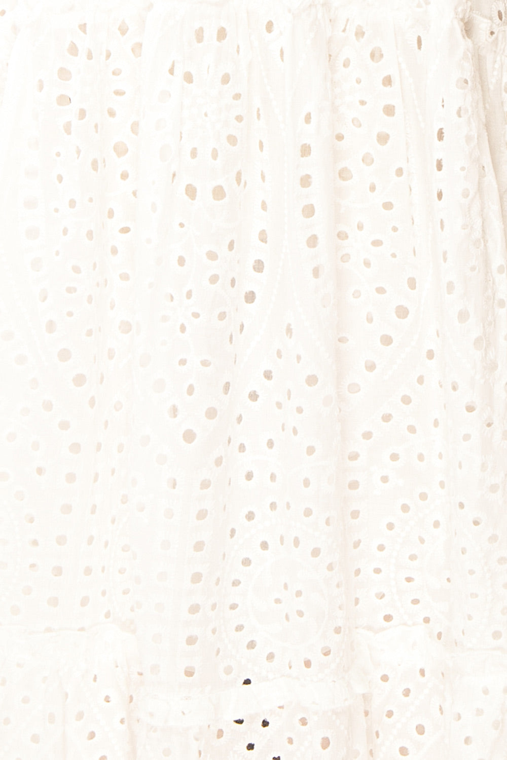 Atarah White Midi Skirt w/ Openwork Lace | Boutique 1861 fabric 