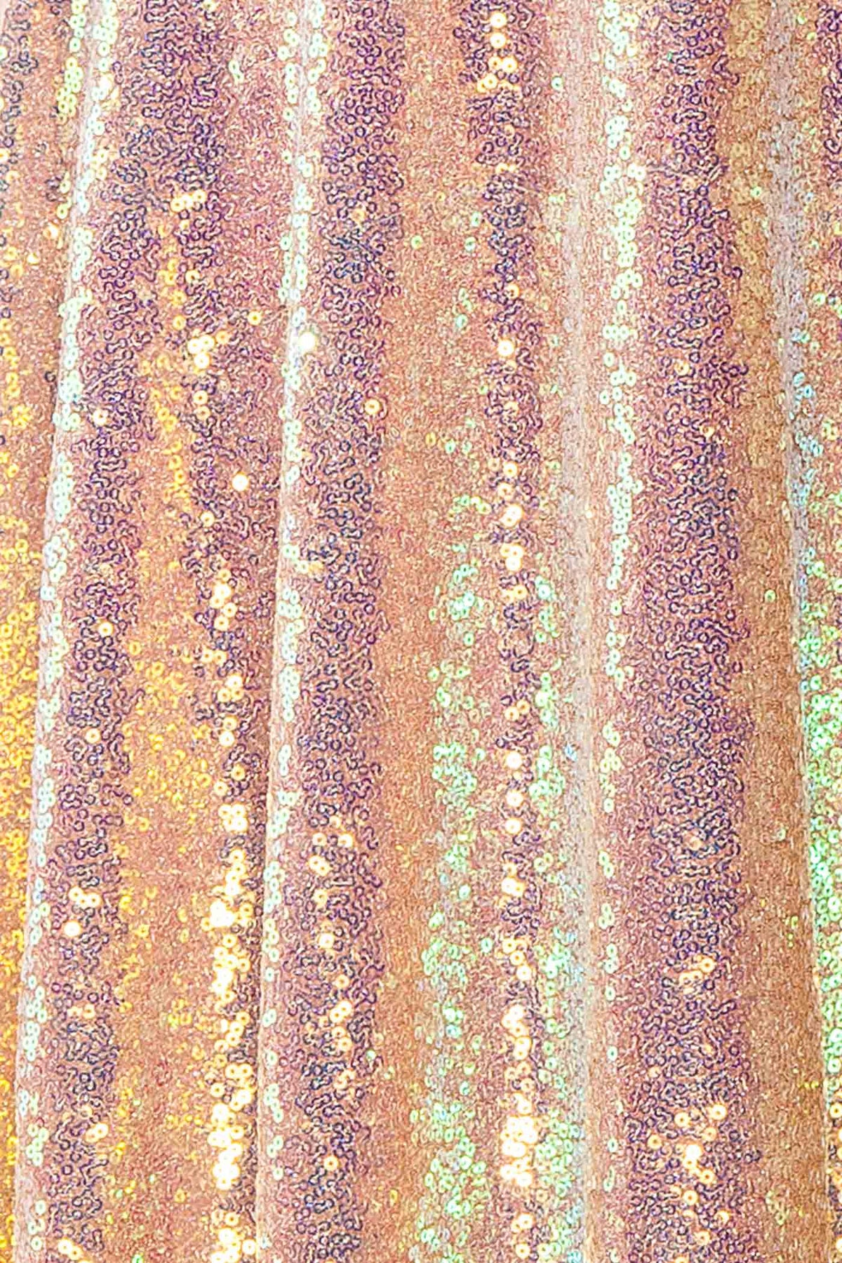Atsumi | Robe Midi Corset à Sequins Rose