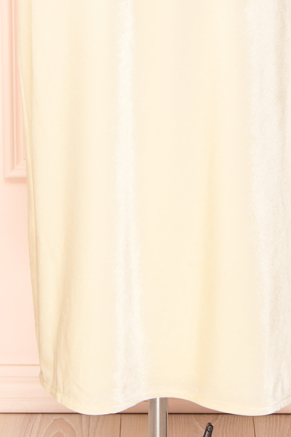 Avianna Ivory Velours Cowl Neck Midi Dress | Boutique 1861 bottom