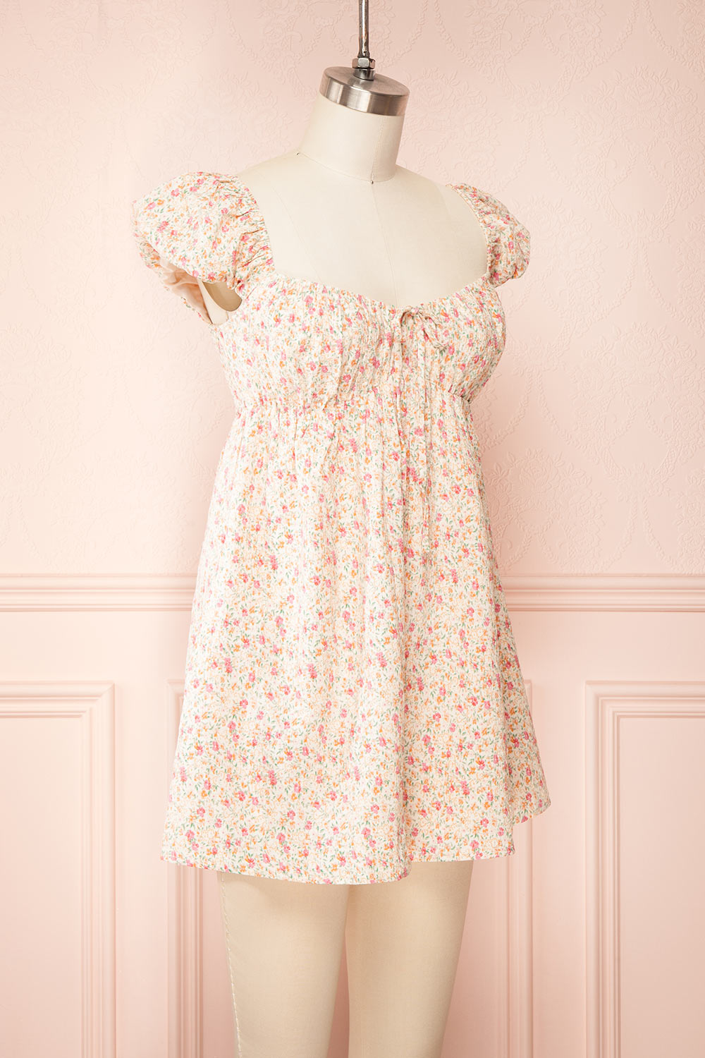 Ayao Floral Babydoll Romper | Boutique 1861 side view