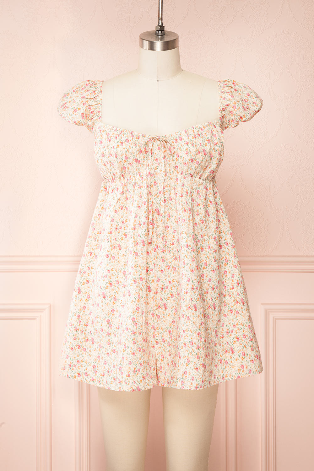 Ayao Floral Babydoll Romper | Boutique 1861 front view