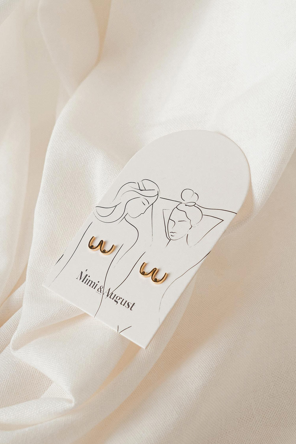 Azerty Golden Boobs Earrings | La petite garçonne mimi