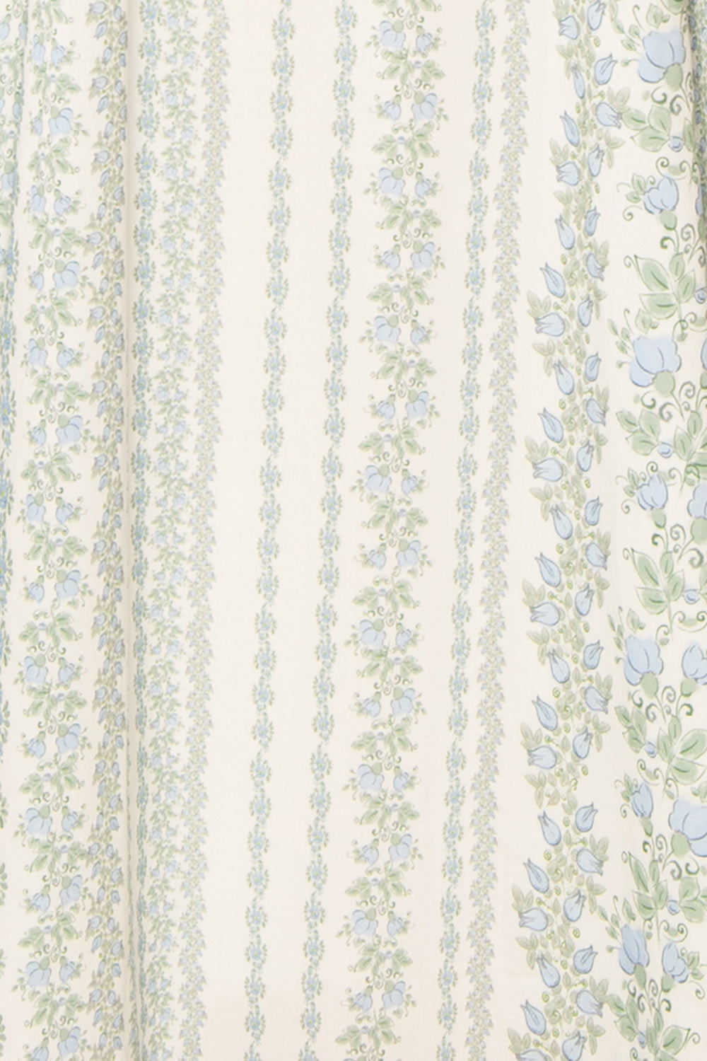 Bachira Blue Long Floral Dress with Back Tie | Boutique 1861 fabric